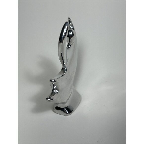 Hoselton Aluminum Abstract Dancer sculpture 3 1/2" tall light scratches - Picture 6 of 8